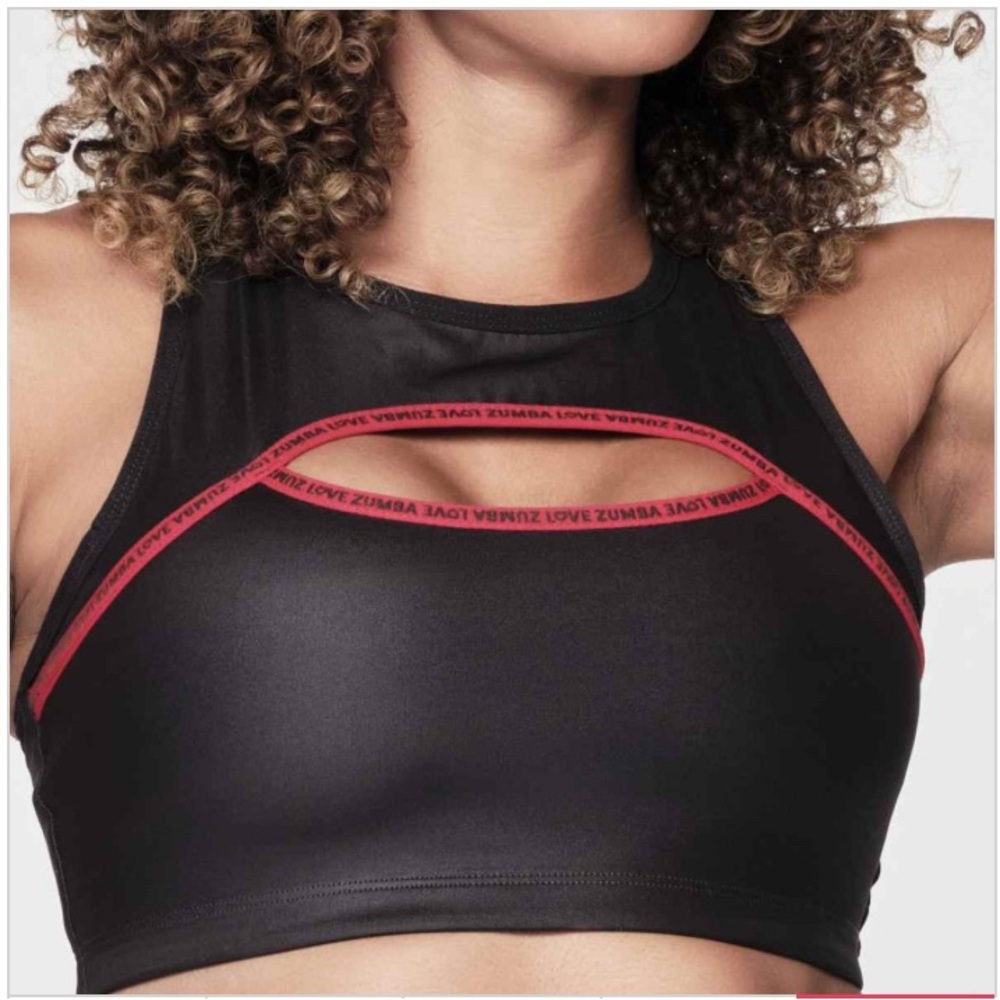 NWOT Zumba Fitness Glossin’ Women's Sports Bra - Size M